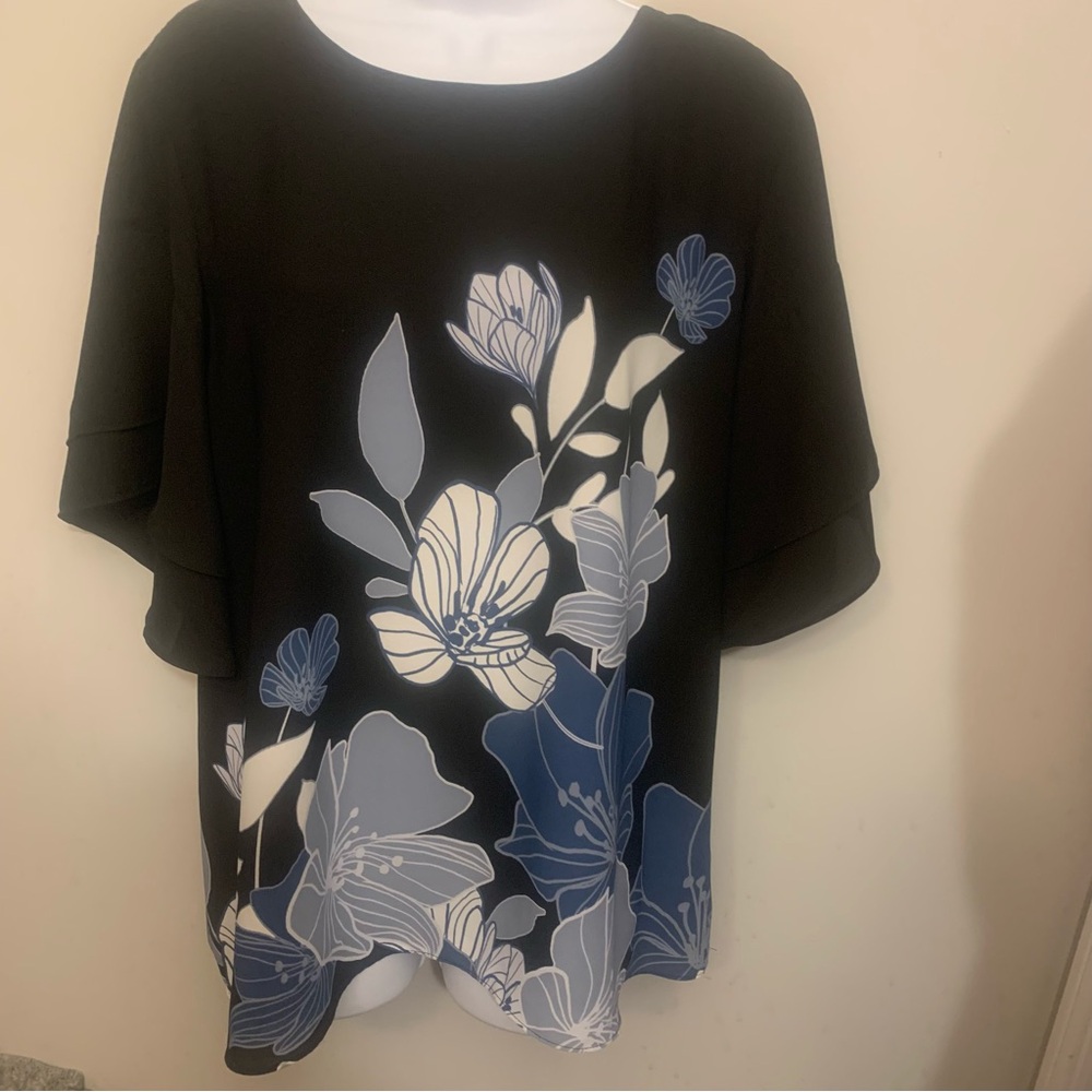 Alfani Short Sleeve Lightweight Top Sz Large - Picture 2 of 15